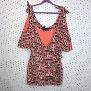 Minimarket Doden Print Mini Wrap Dress
